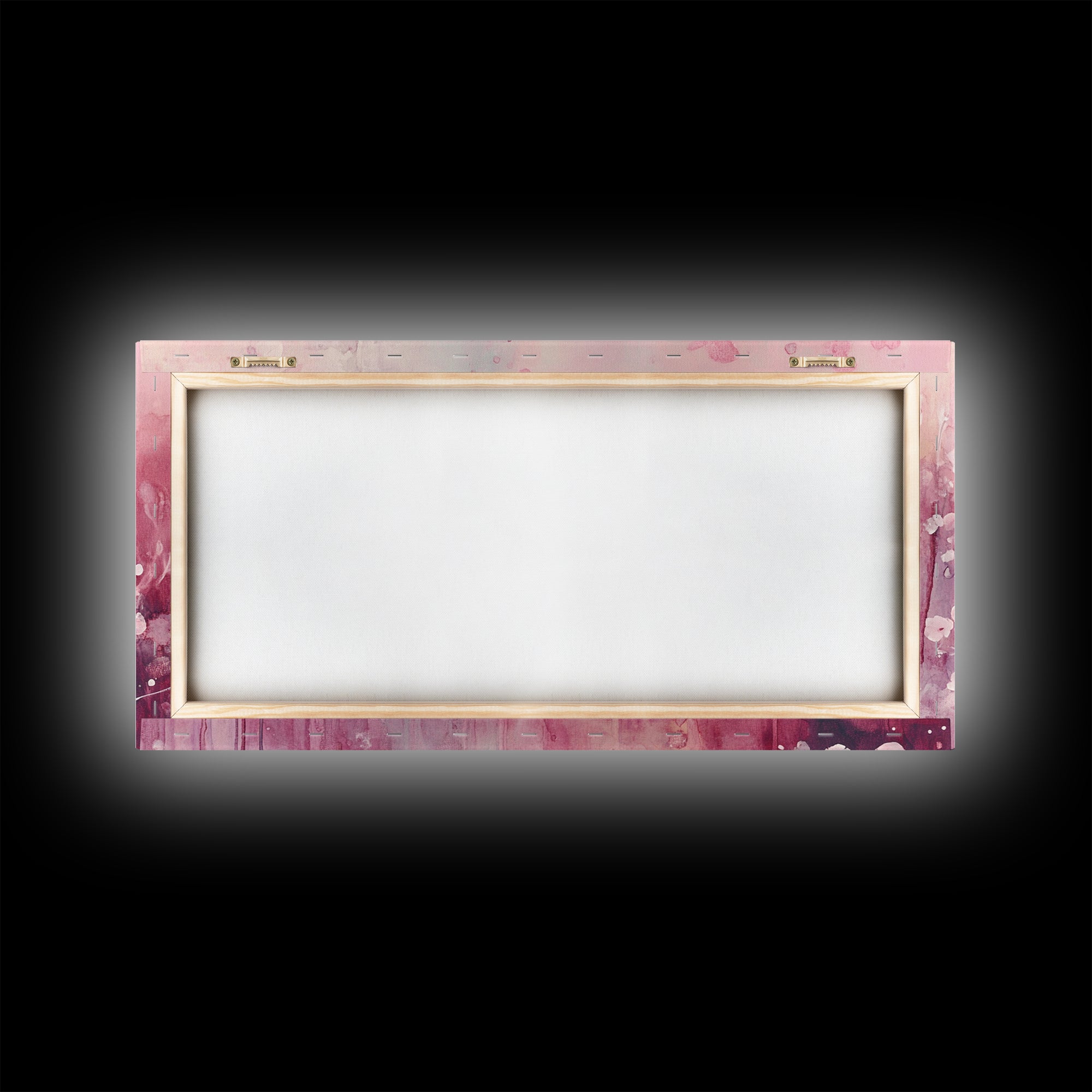 Romantic Doves Framed Canvas Print, Whimsical Pink and White Wall Art, Cherry Blossom Painting, Bedroom or Living Room Gift Idea