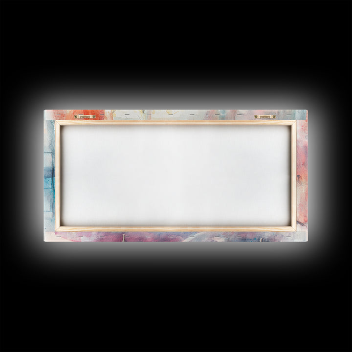 Cozy Armchair Canvas Print | Farmhouse Living Room Wall Art | Rustic Decor | Framed Canvas Print Gift Idea | Above Couch Pink Art