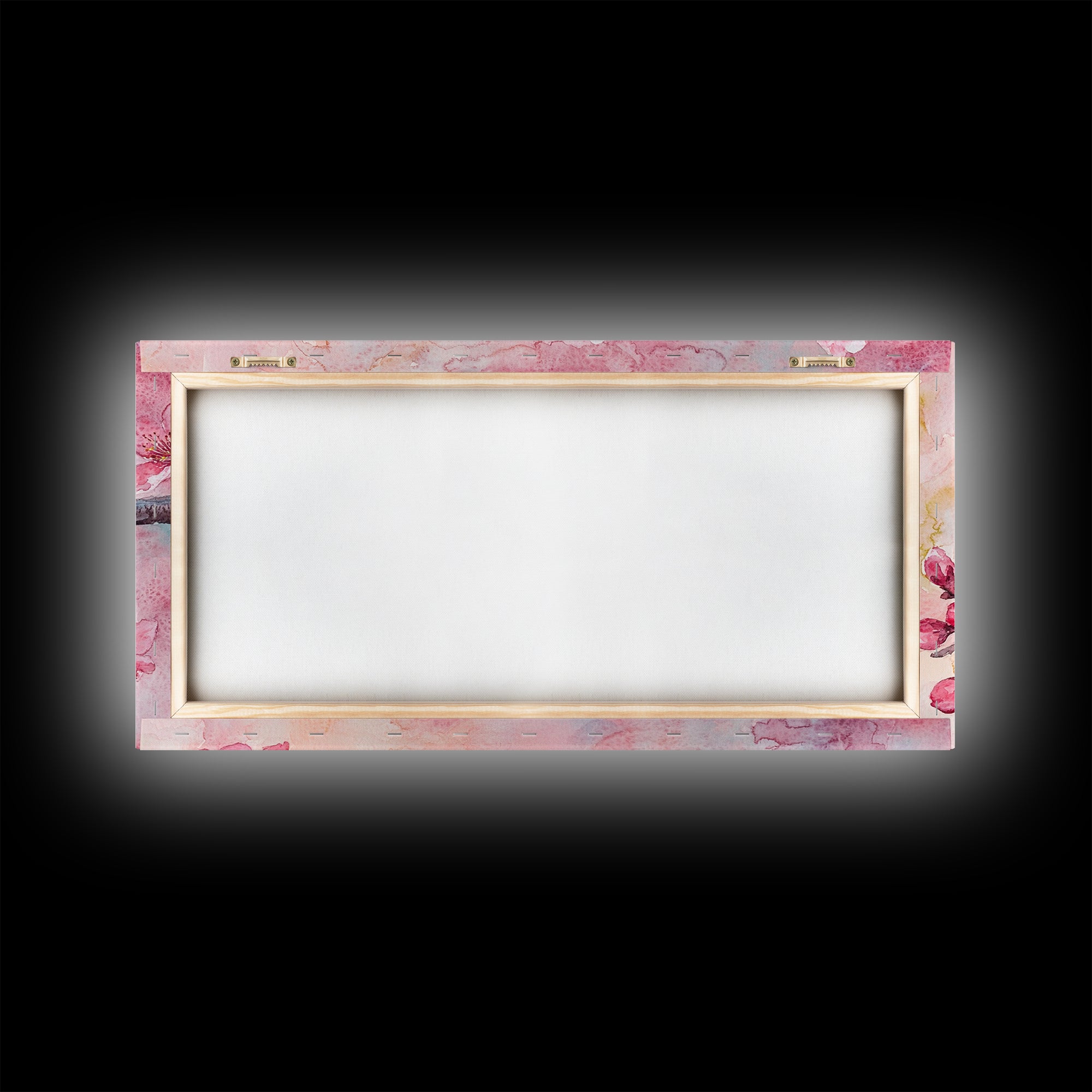 Cherry Blossom Branch Canvas Print | Cherry Blossom Painting, Light Pink Wall Art, Nature-Inspired Decor, Botanical Prints, Bedroom Art