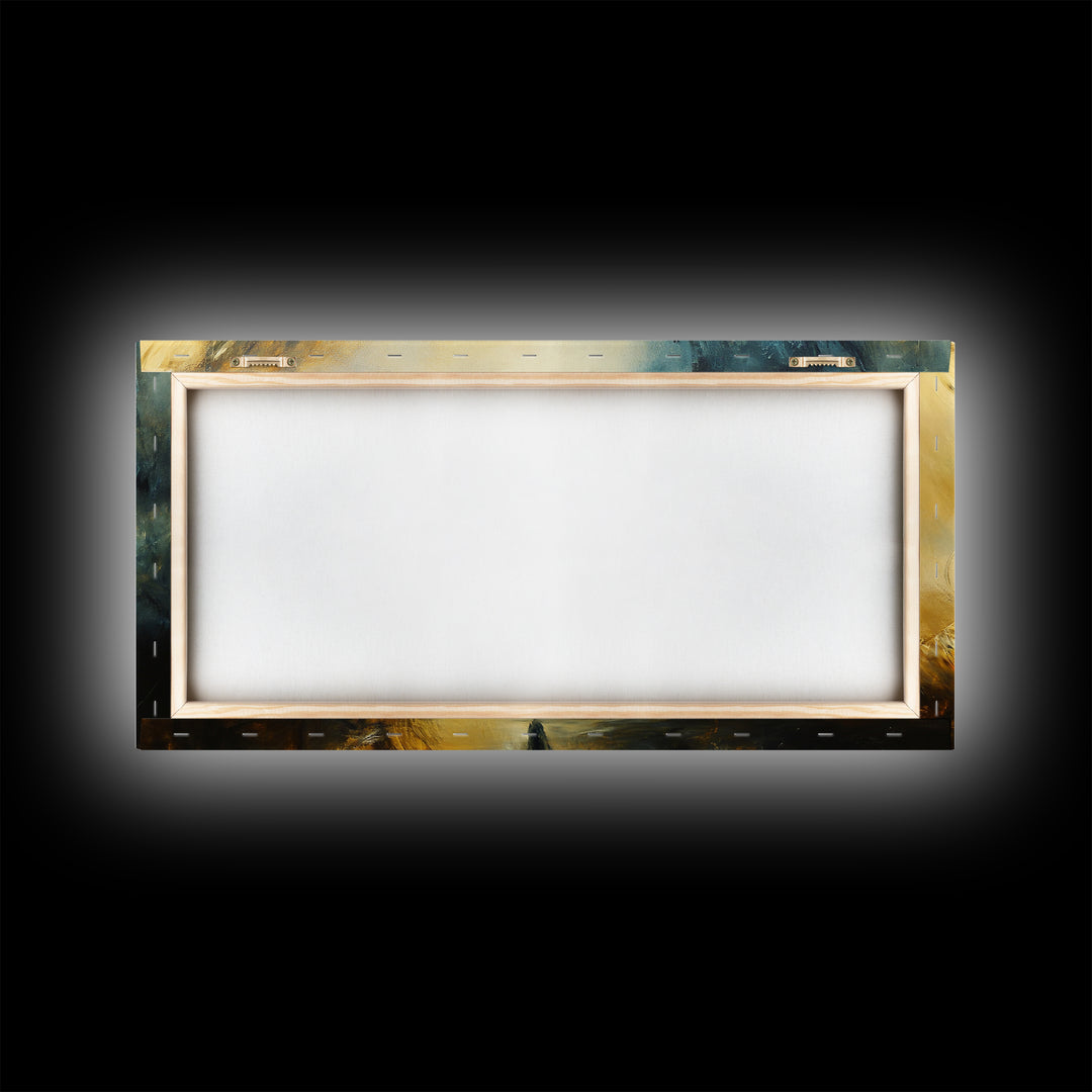 Dark Angel Framed Canvas Print with Moody Art and Dark Angels Wall Art Perfect Gothic Bedroom or Living Room Statement Piece