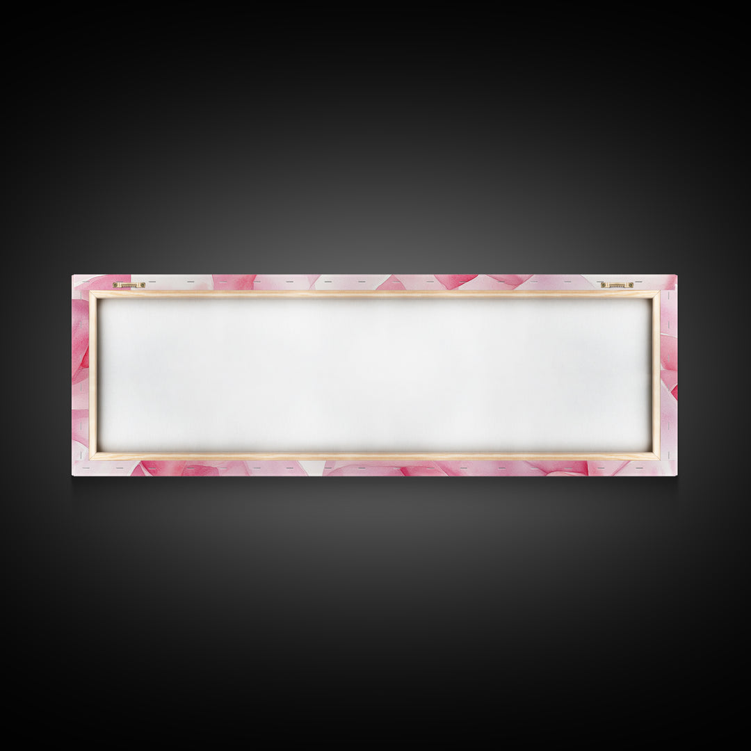 Pink Ribbon Abstract Art Canvas Print Light Pink Wall Art Minimalist Artwork Bedroom Art Above Sofa Decor Gift Idea For Her