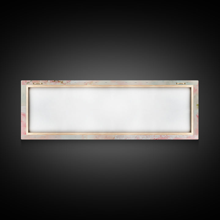 Romantic Rose Painting Canvas Print Featuring Bridal Lace, Botanical Prints Ideal Bedroom Art or Wedding Gift Idea