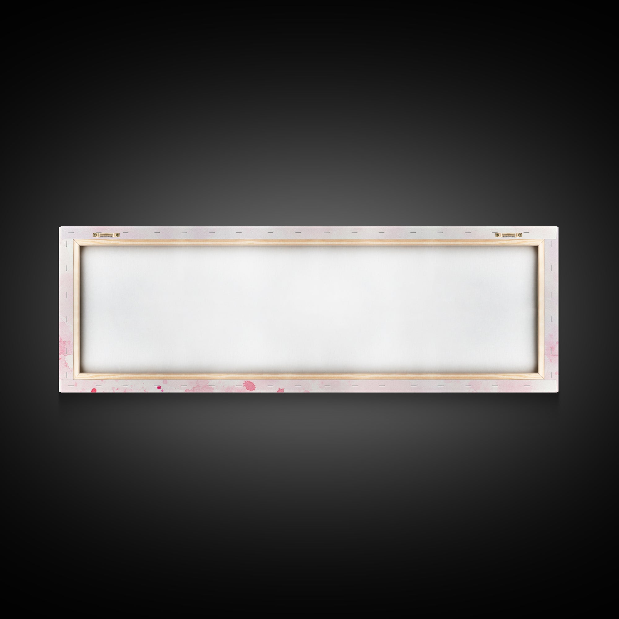 Makeup Art Canvas Print Featuring Lipstick and Nail Polish, Pink Abstract Wall Art for Bedroom or Bathroom Decor, Feminine Gift