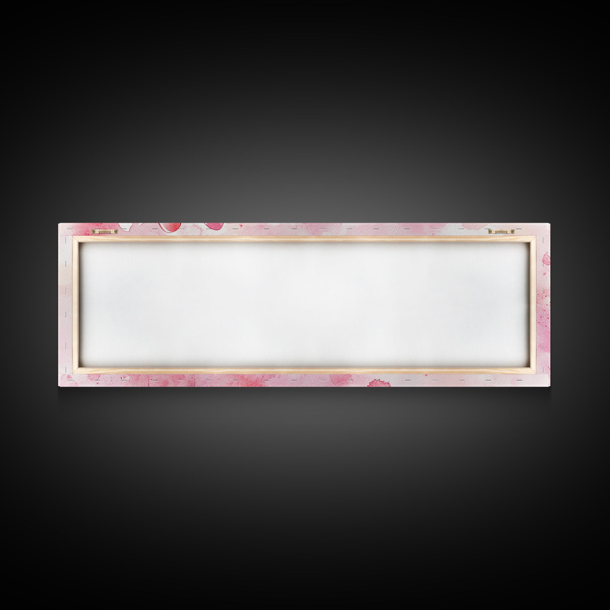 Pink Lipstick Art Canvas Print, Light Pink Wall Art, Feminine Abstract Painting, Modern Home Decor Piece for Bedroom or Bathroom