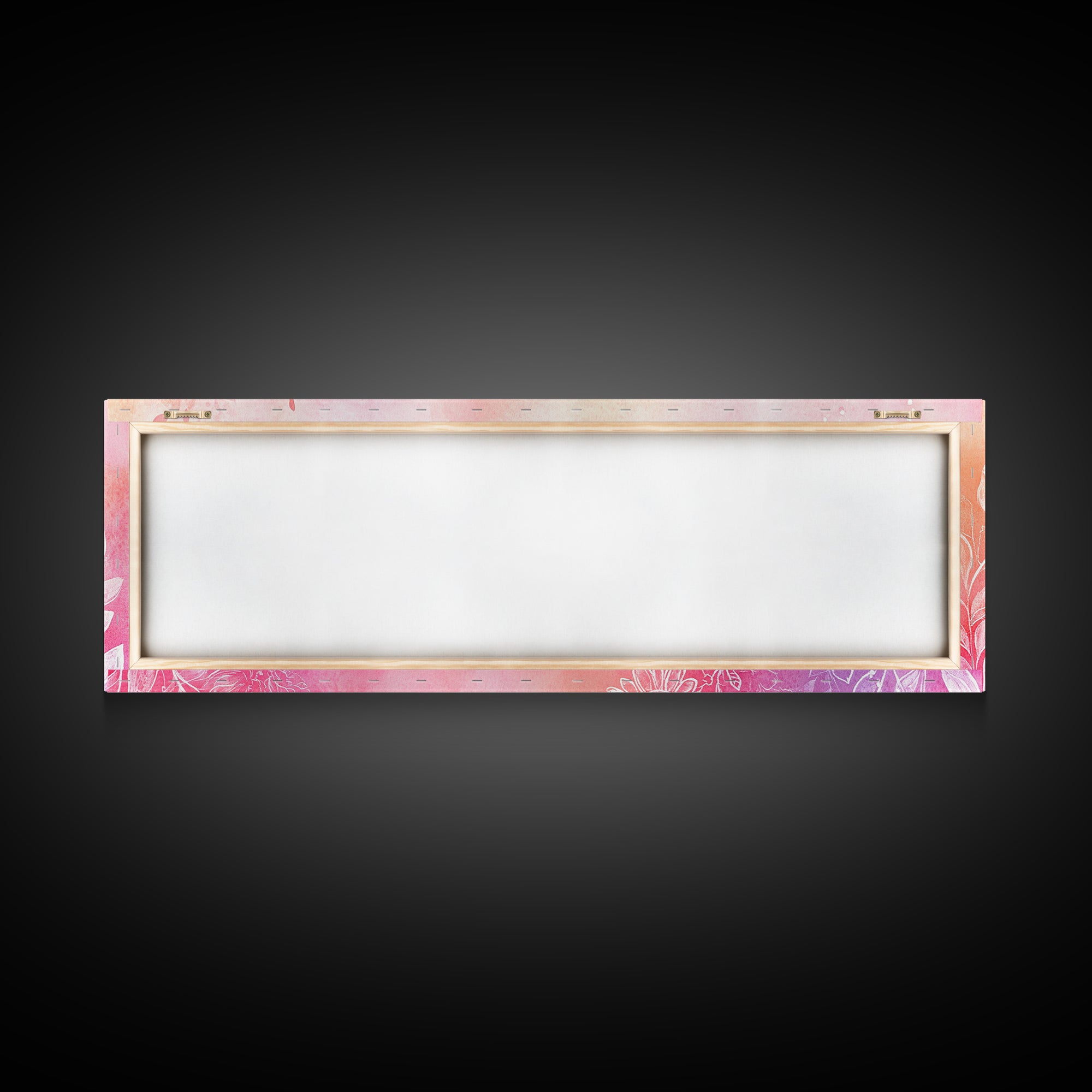 Botanical Prints Canvas Print Featuring Pink Abstract Floral Artwork, Living Room Wall Art in Pastel Hues, Light Pink Decor