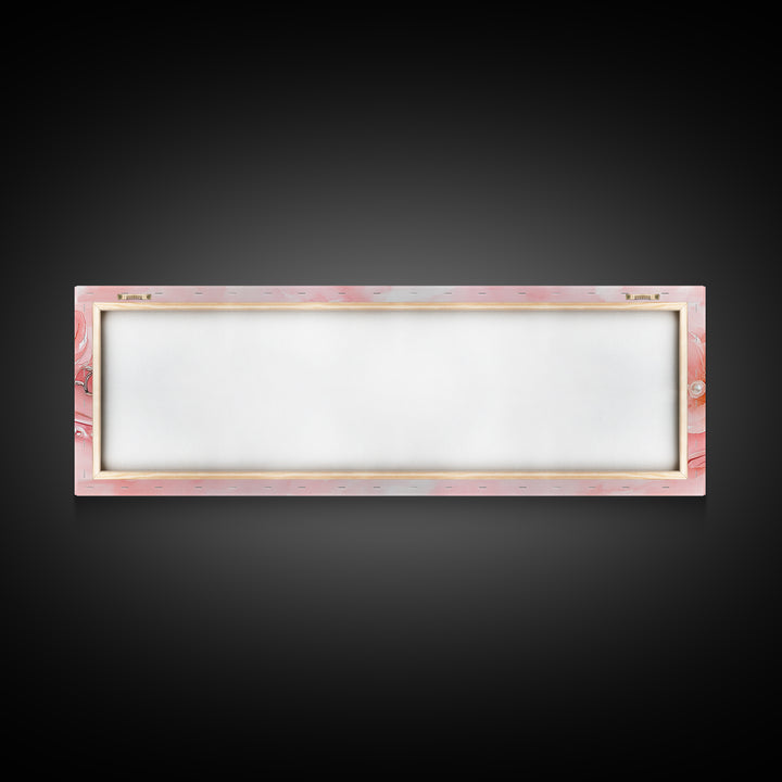 Cherry Blossom Canvas Print with Delicate Pearl Accents, Romantic Light Pink Wall Art for Bedroom or Coastal Wedding Decor