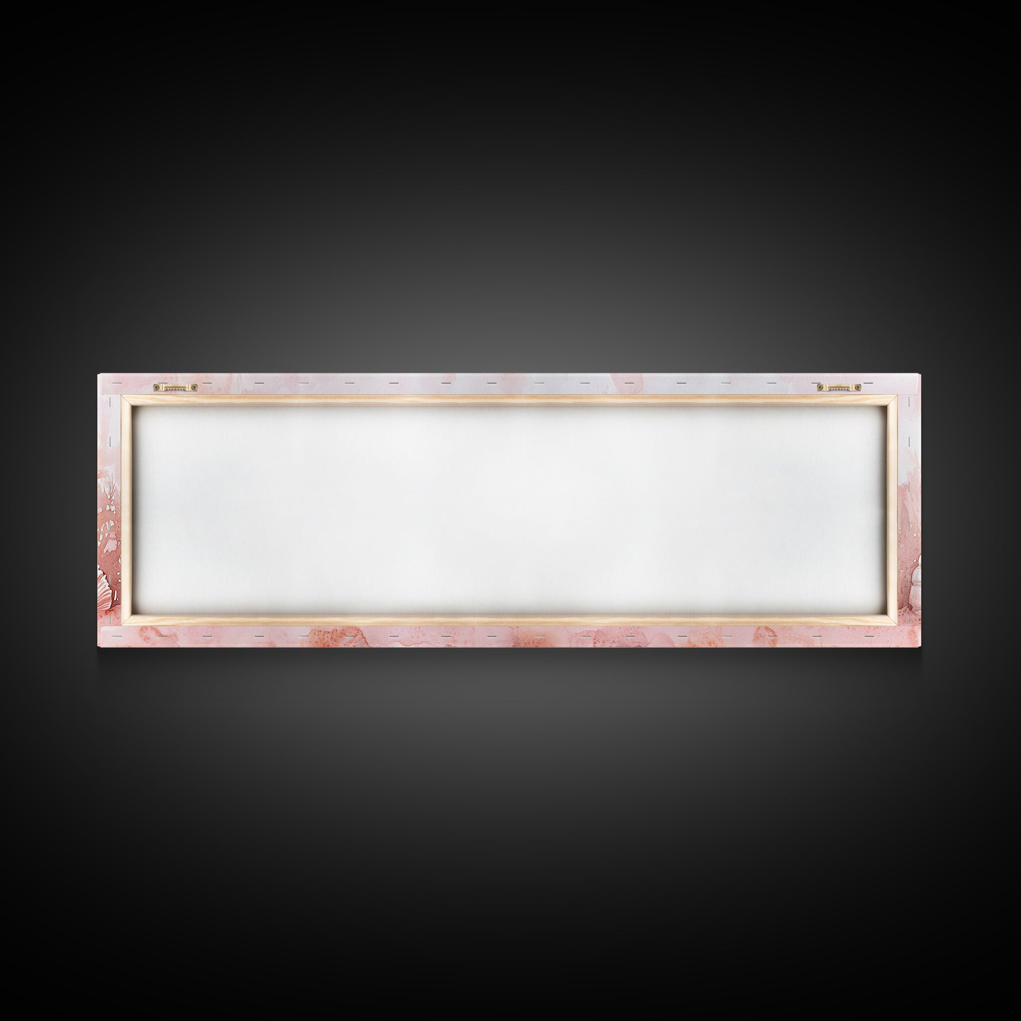 Coastal Shell Art Canvas Print Featuring Light Pink and Orange Pastel Hues, Beach House Decor, Nautical Wall Art for Living Room