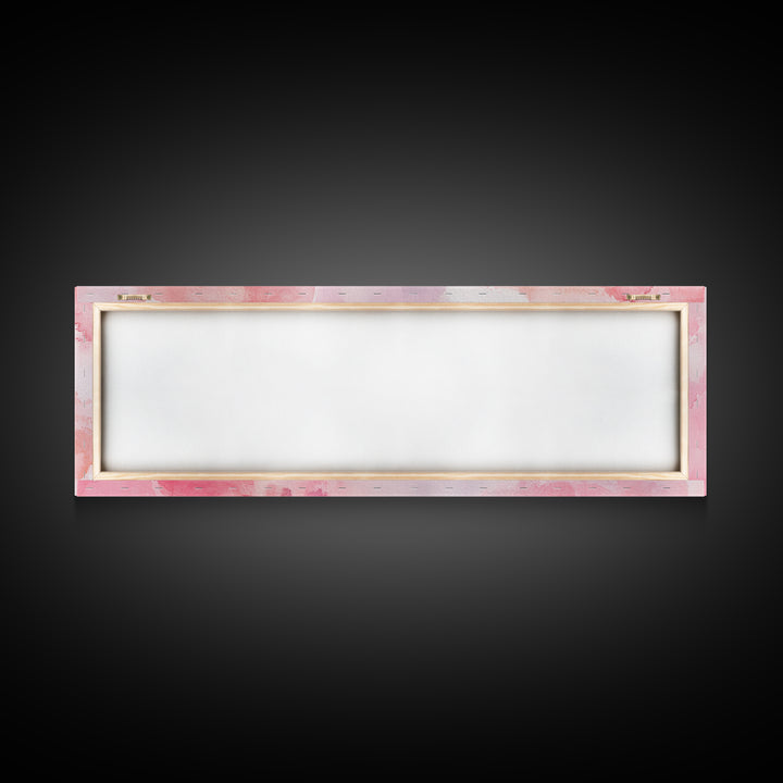 Golden Frames Canvas Print Light Pink Wall Art Minimalist Decor Modern Artistic Horizontal Artwork Boho Home Gift Idea