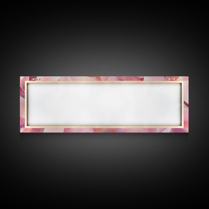 Light Pink Ribbon Abstract Canvas Print, Minimalist Wall Art, Living Room Art, Pastel Home Decor, Pink Abstract Art, Above Sofa Art