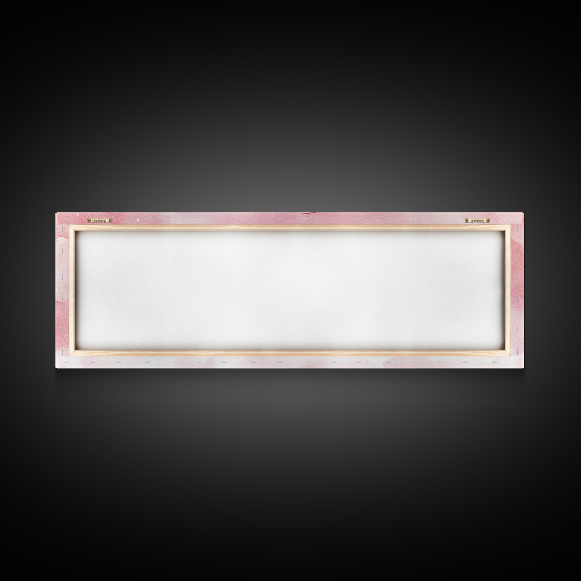 Crescent Moon with Stars Painting, Canvas Print, Light Pink Whimsical Wall Art, Nursery Aesthetic Artwork, Minimalist Cozy Decor