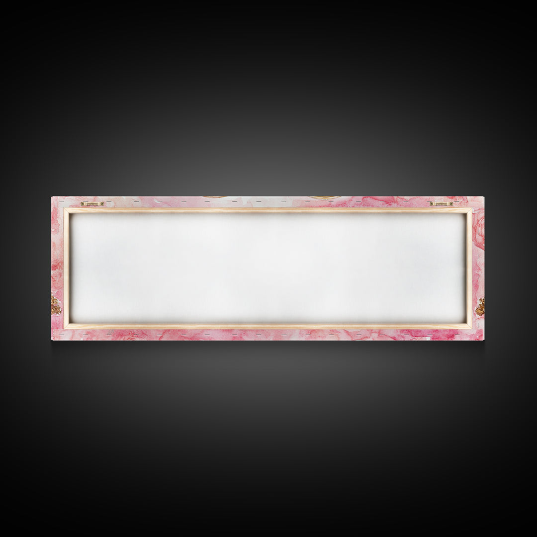 Antique Magnifying Glass Canvas Print, Rose Painting with Vintage Romantic Vibes, Rustic Farmhouse Wall Art, Guest Room Decor