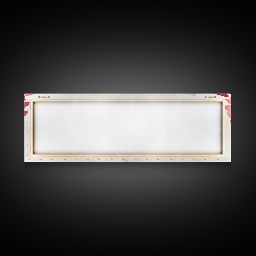 Angel Wings Canvas Print, Pink Abstract Art with Light Tones, Whimsical Zen Wall Art for Bedroom, Gift Idea for Spirituality Lovers