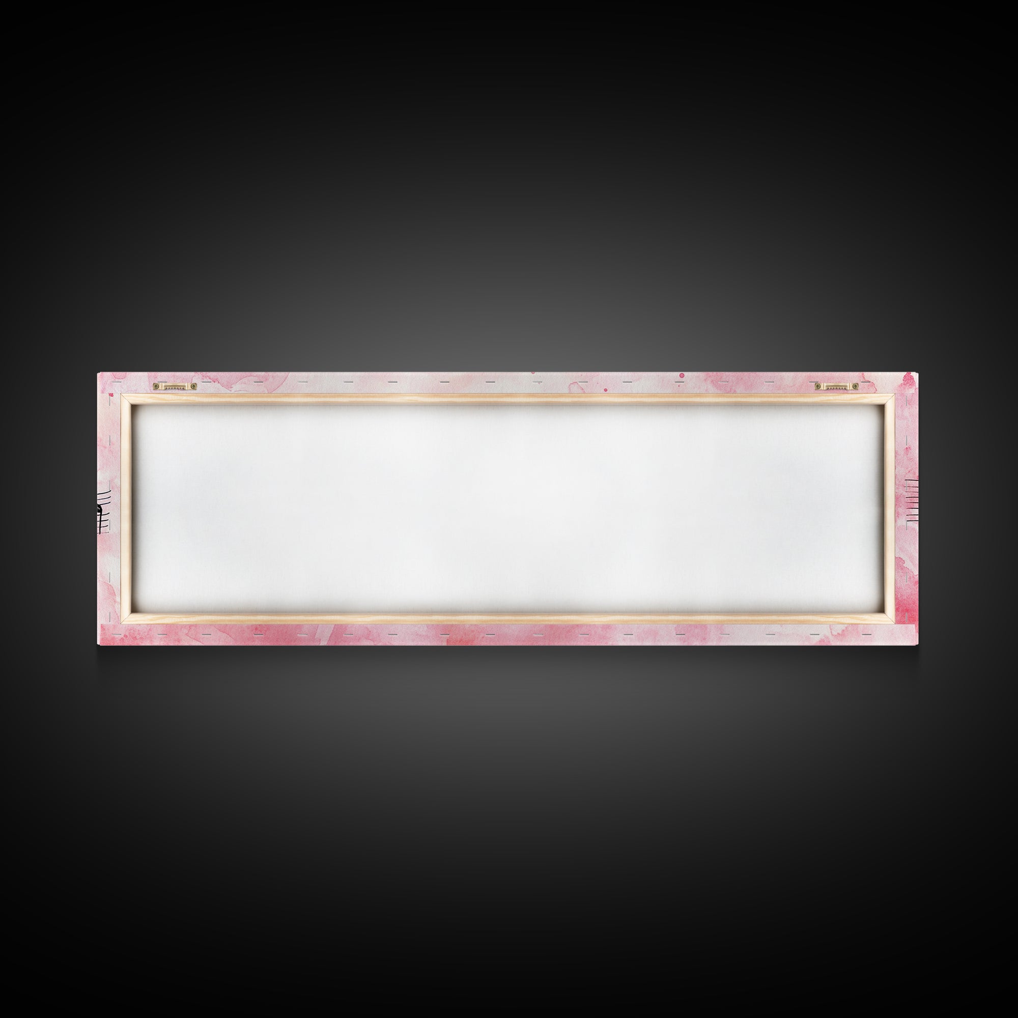 Musical Notes Canvas Print Artistic Sheet Music Wall Art Light Pink Abstract Artwork Rustic Wabi Sabi Art Living Room Decor Gift