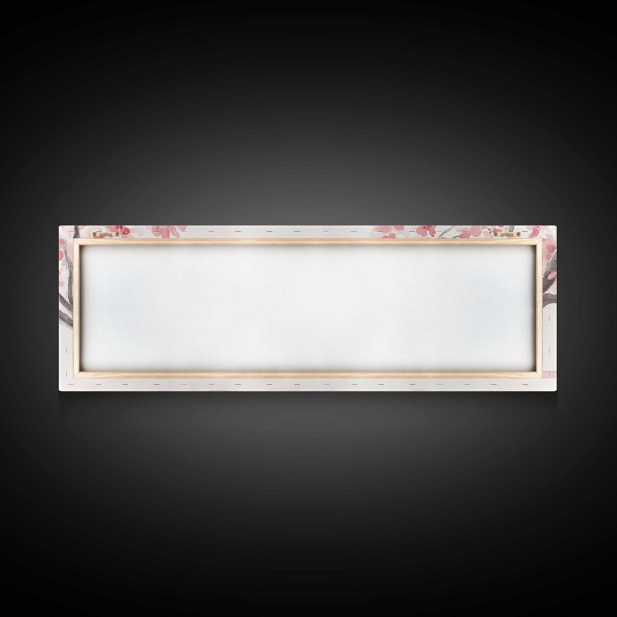 Cherry Blossom Canvas Print, Botanical Framed Canvas Art, Light Pink Wall Art, Bedroom or Guest Room Art, Feminine Nature-Inspired Decor