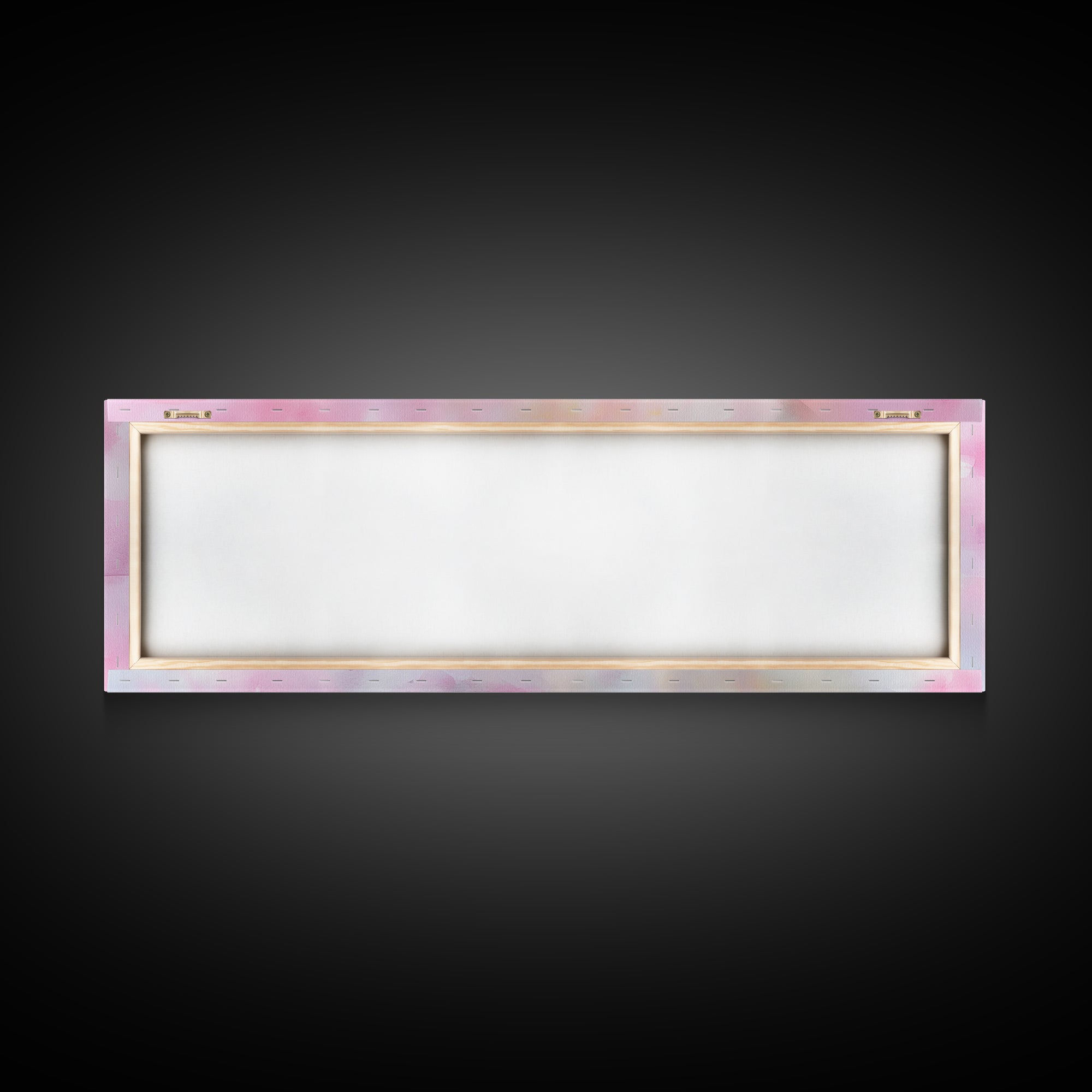 Candlelight Framed Canvas Print, Cozy Pastel Teacup Candles Art, Light Pink Wall Decor, Bedroom or Dining Room Whimsical Artwork