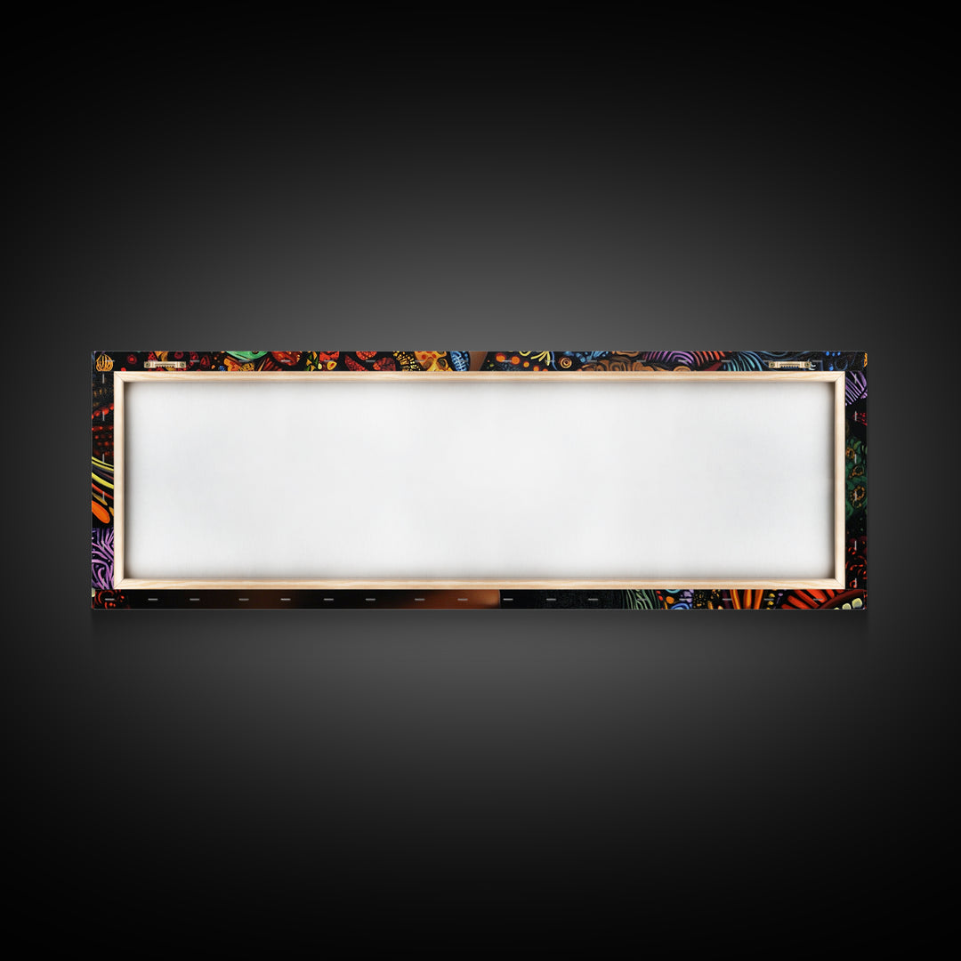 Afrocentric Framed Canvas Print Vibrant Tribal Art Decor Living Room Art Original Painting Gift Idea Bedroom Wall Art