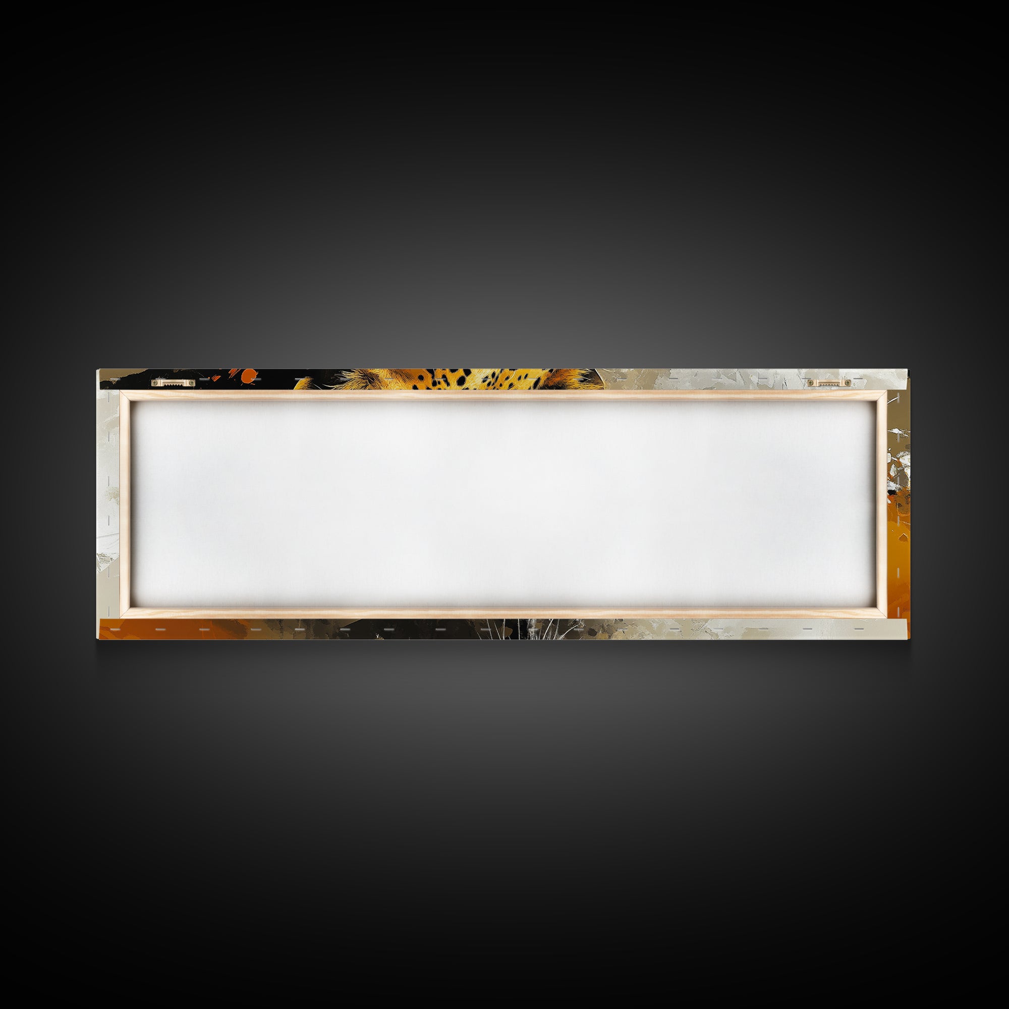 Bold Leopard Framed Canvas Print - Vibrant Wildcat Painting, Moody Jungle Art, Safari Wall Decor, Animal Gift Idea For Her, Bedroom Art