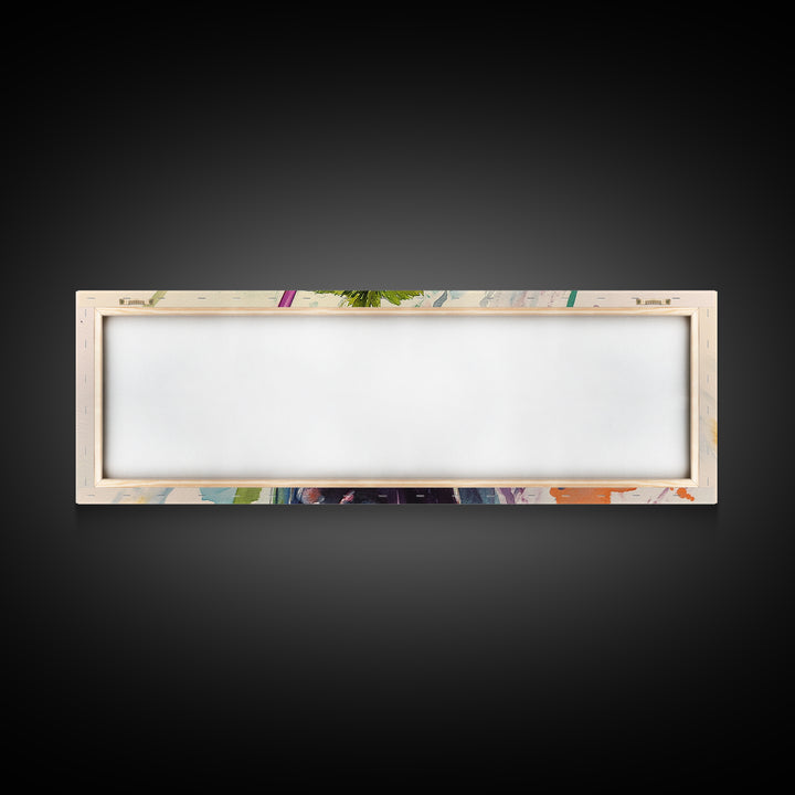 Canvas Print Vibrant Martini Wall Art Fruit of the Spirit Kitchen Art Horizontal Modern Decor Gift Idea Panoramic Painting