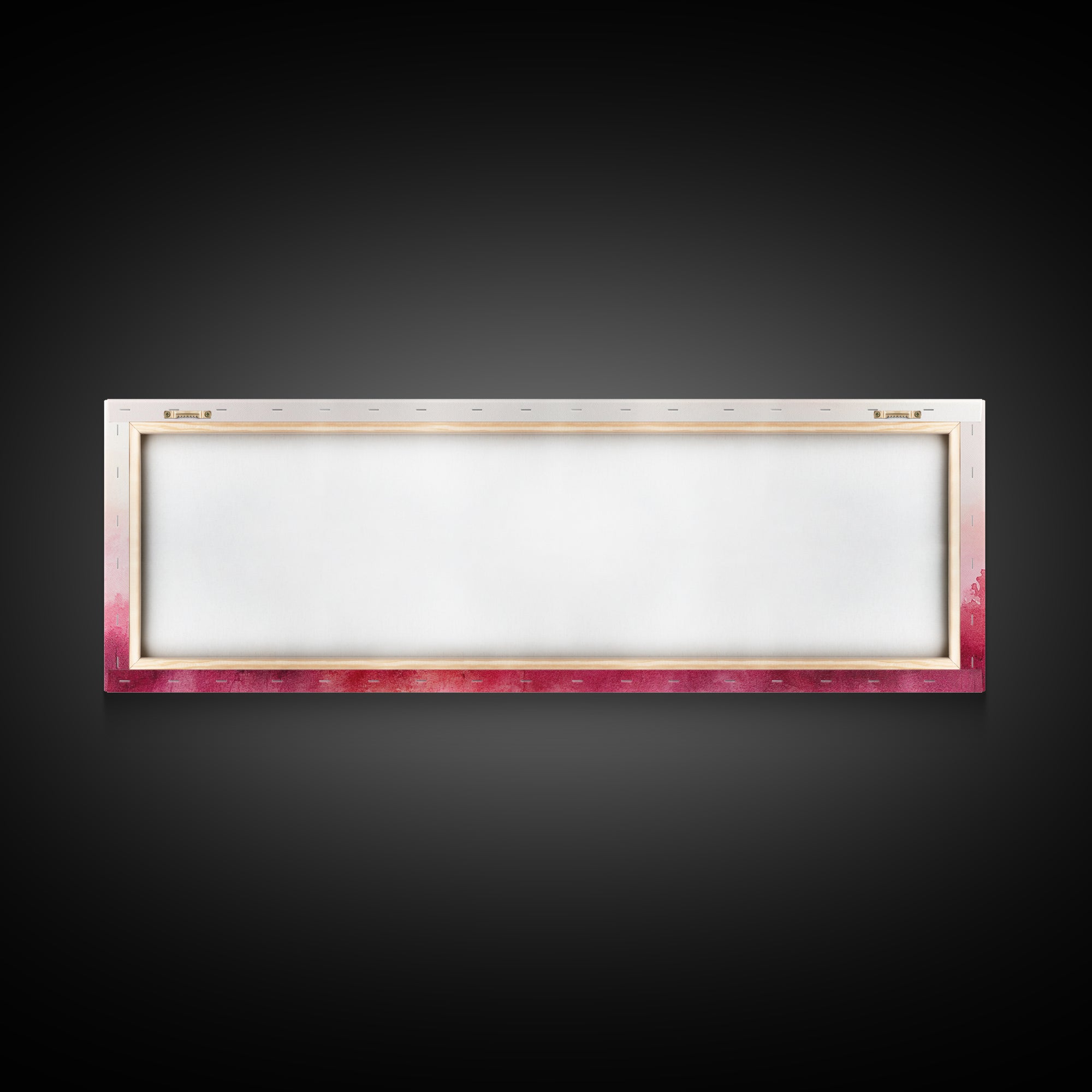Light Pink Canvas Print Abstract Landscape Painting Horizontal Pastel Minimalist Boho Living Room Art Wabi Sabi Modern Wall Decor