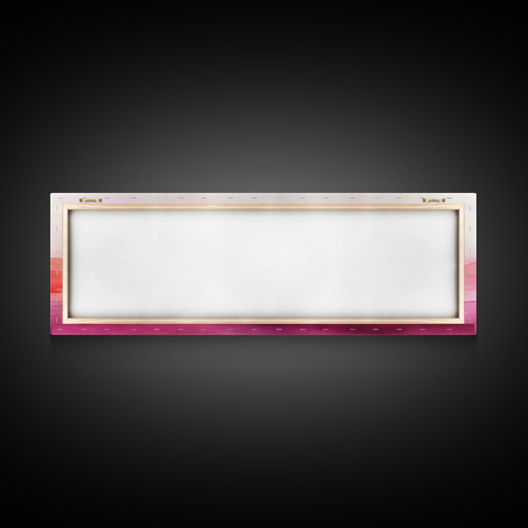 Horizontal Canvas Print Abstract Pink Landscape Extra Wide Moody Art Minimalist Wabi Sabi Bedroom Wall Decor Living Room Pastel