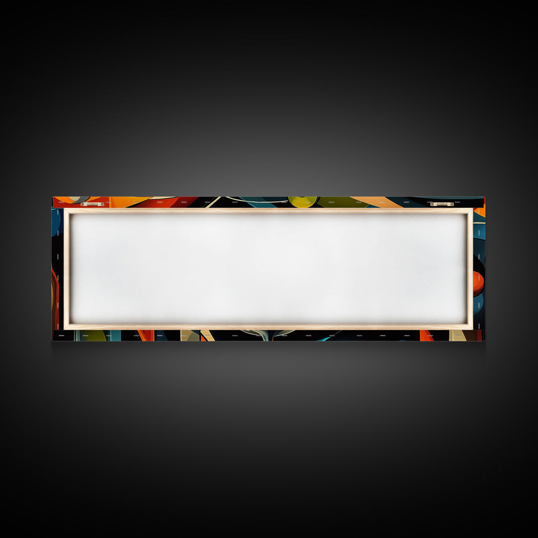 Abstract Martini Framed Canvas Print Espresso Martini Wall Art Modern Cocktail Art Kitchen Bar Decor Bold Geometric Wall Artwork