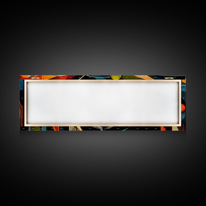 Abstract Martini Framed Canvas Print Espresso Martini Wall Art Modern Cocktail Art Kitchen Bar Decor Bold Geometric Wall Artwork