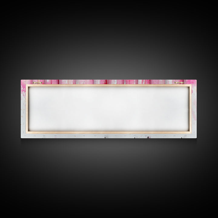 Abstract Pink Pens Framed Canvas Print - Whimsical Art, Light Pink Dorm Wall Decor, Vertical Art Gift Idea, Unique Living Room Canvas Print