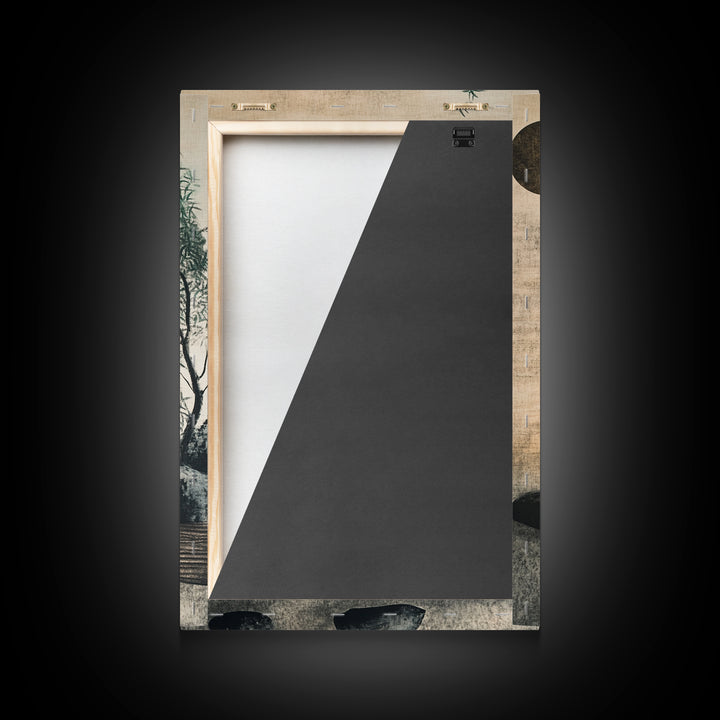 Zen Bamboo Garden Canvas Print Wabi Sabi Wall Art Minimalist Zen Inspired Artwork Rustic Decor Above Couch Wall Art Bedroom Art