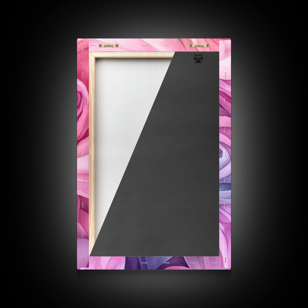 Rosy Layers Abstract Canvas Print | Pink Abstract Art | Light Pink Wall Art | Boho Wall Decor | Minimalist Art | Living Room Accent