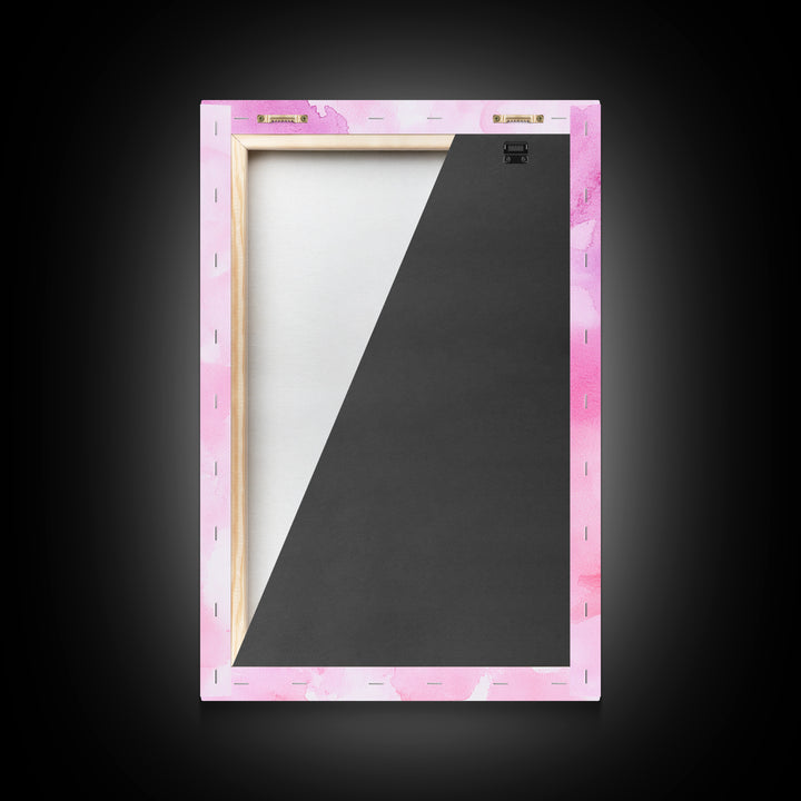 Light Pink Lipstick Trio Canvas Print, Whimsical Art, Makeup Wall Art, Pink Abstract Art, Feminine Decor, Bedroom Art, Gift Idea for Her