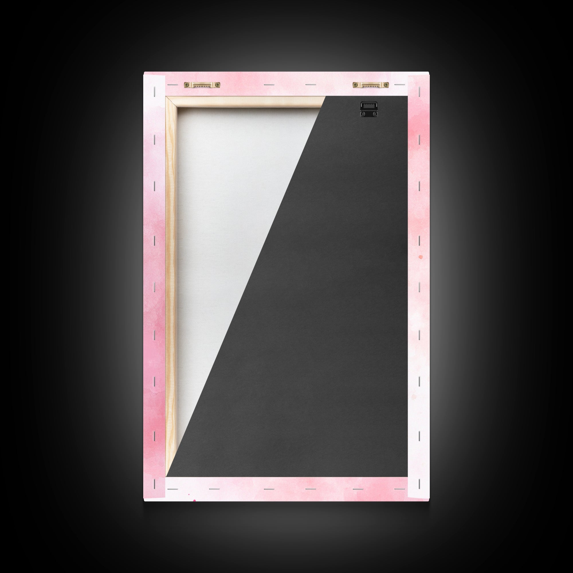 Pink Ribbon Trio Canvas Print, Feminine Wall Art, Light Pink Wall Art, Gift Idea for Her, Whimsical Art, Minimalist Art, Bedroom Wall Decor
