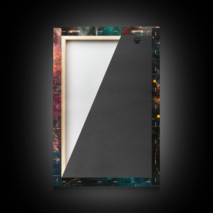 Cosmic Science Canvas Print Abstract Scientific Artwork Universe Wall Art Therapy Art Modern Space Decor Astronomy Lover Gift