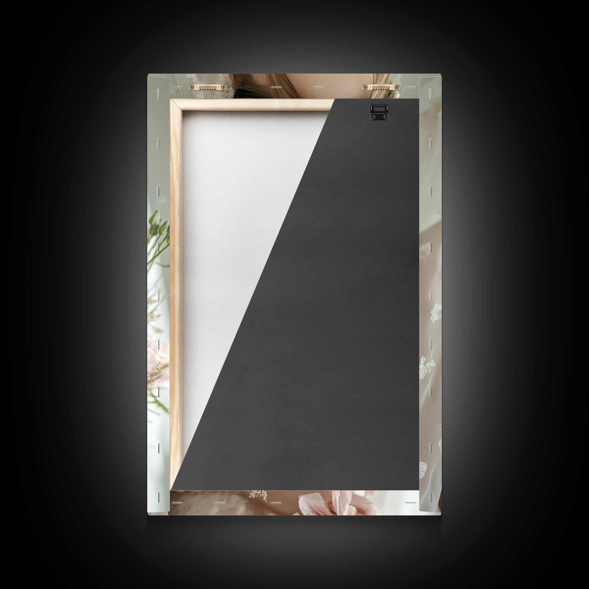 Blush Bride Art Framed Canvas Print Romantic Wedding Artwork Feminine Wall Art Pastel Bedroom Decor Unique Gift Idea Bridal Art