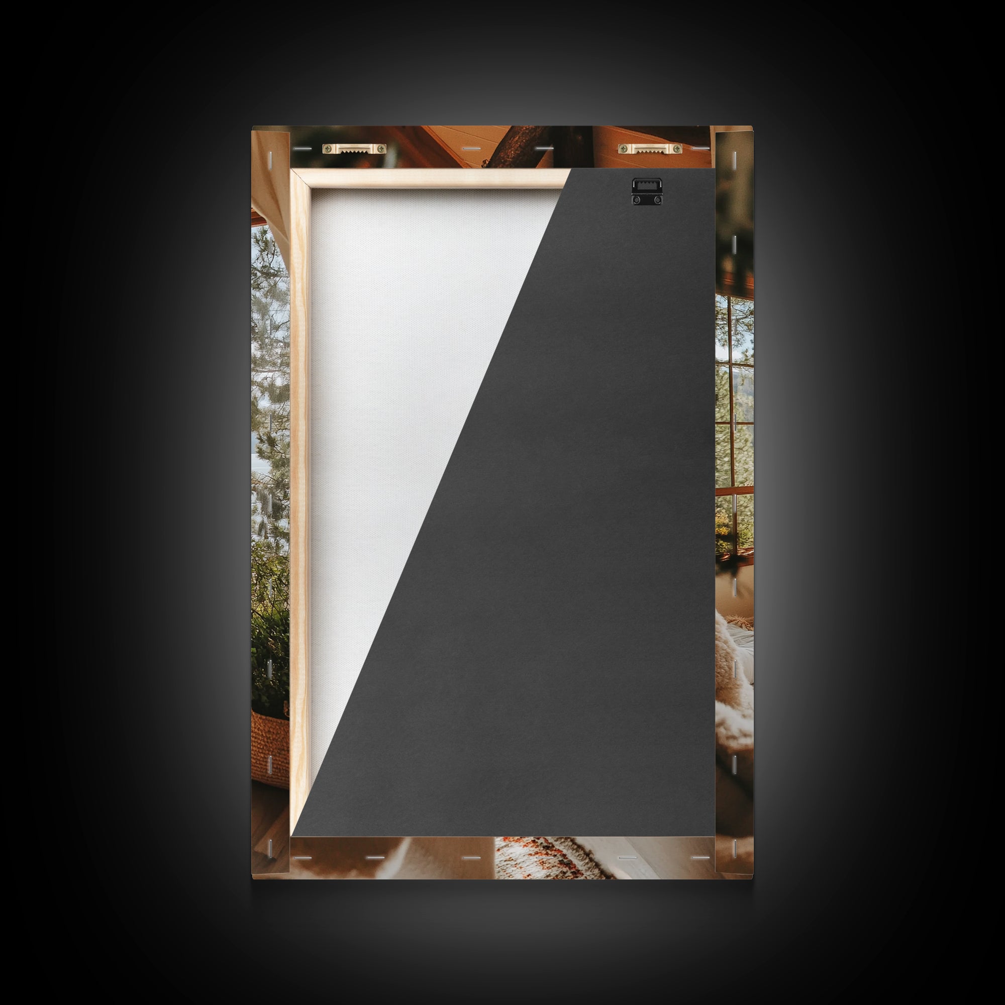 Cozy Lake View Canvas Print Coastal Wall Art Bedroom Decor Lake Tahoe Art Nautical Wall Art Rustic Decor Above Bed Wall Art