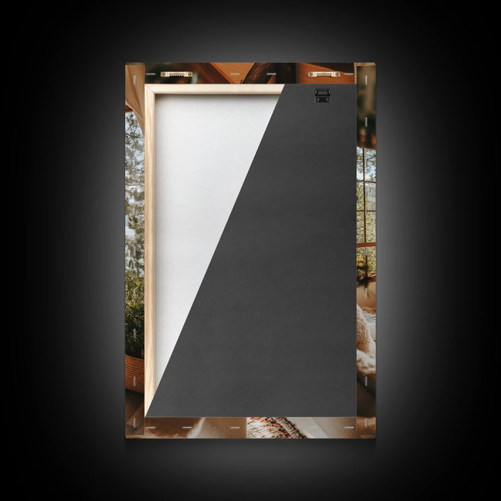 Cozy Lake View Canvas Print Coastal Wall Art Bedroom Decor Lake Tahoe Art Nautical Wall Art Rustic Decor Above Bed Wall Art