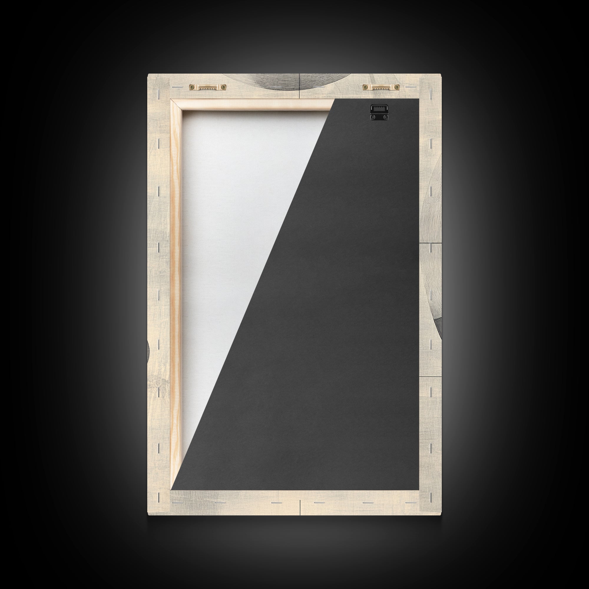 Golden Ratio Inspired Abstract Canvas Print Minimalist Monochrome Wall Art Unique Geometric Home Decor Artistic Gift Design
