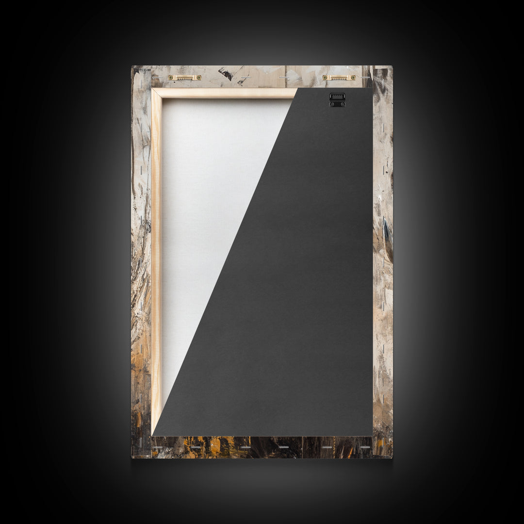 Bull and Bear Dynamic Framed Canvas Print Rustic Wall Art Financial Market Theme Gift Idea Living Room Decor Unique Animal Artwork Rustic Art