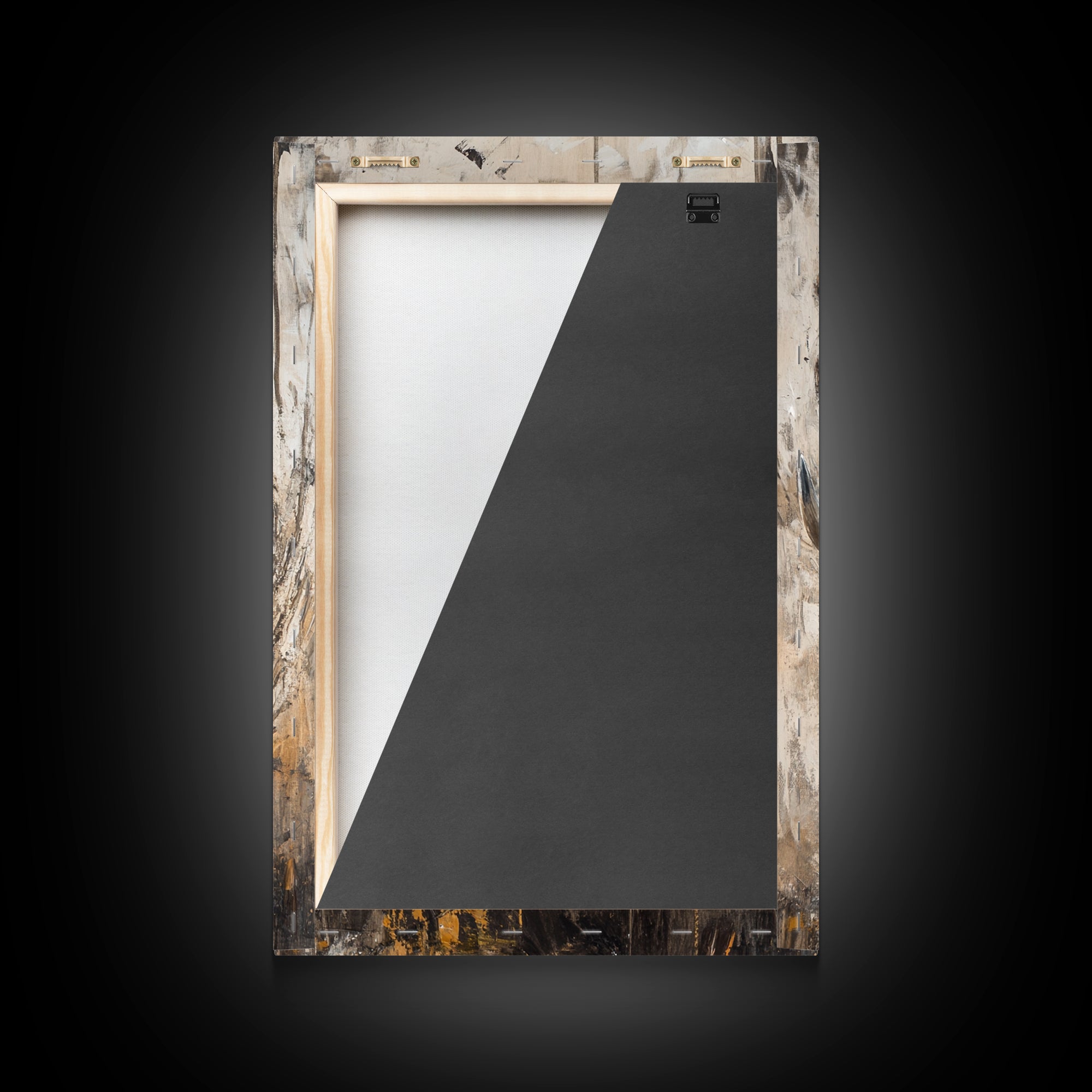 Bull and Bear Dynamic Framed Canvas Print Rustic Wall Art Financial Market Theme Gift Idea Living Room Decor Unique Animal Artwork Rustic Art