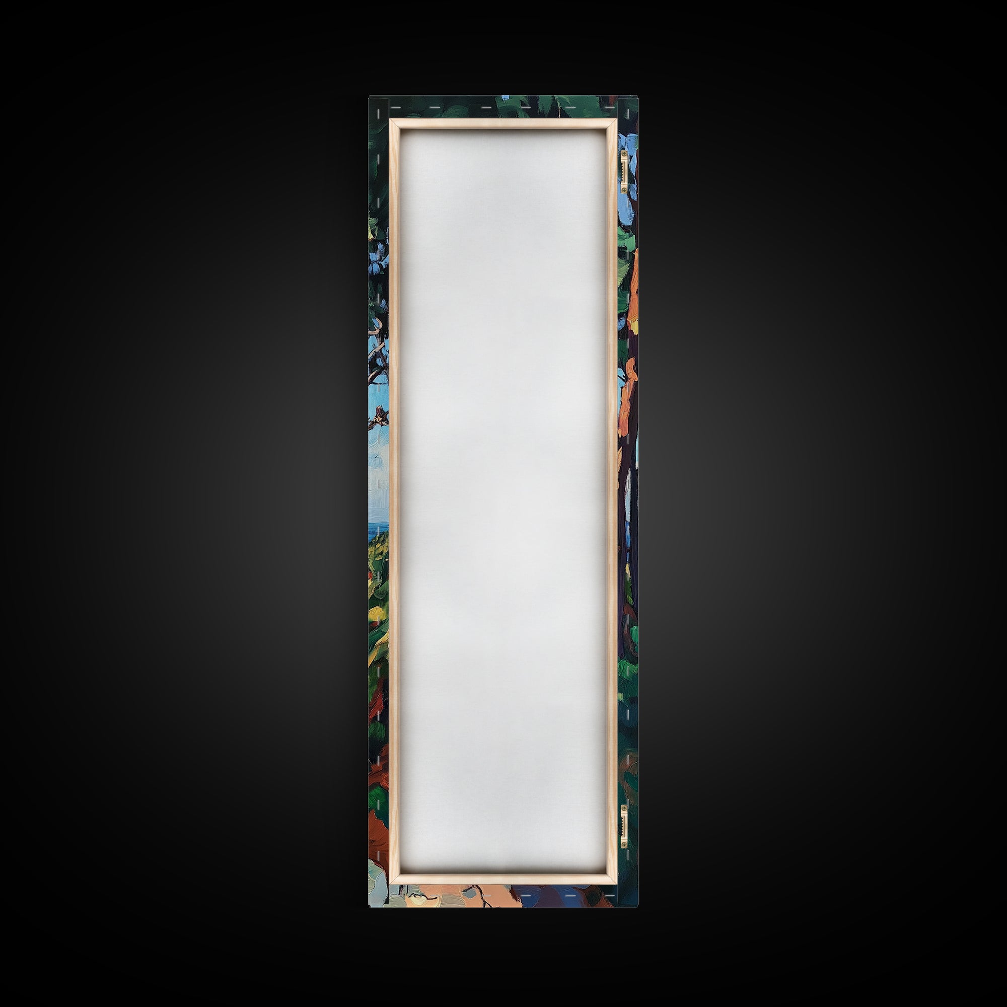 Coastal Path, Pine Tree Art, Nautical Wall Art, Coastal Decor, Living Room Art, Gift Idea for Her, Framed Canvas Print