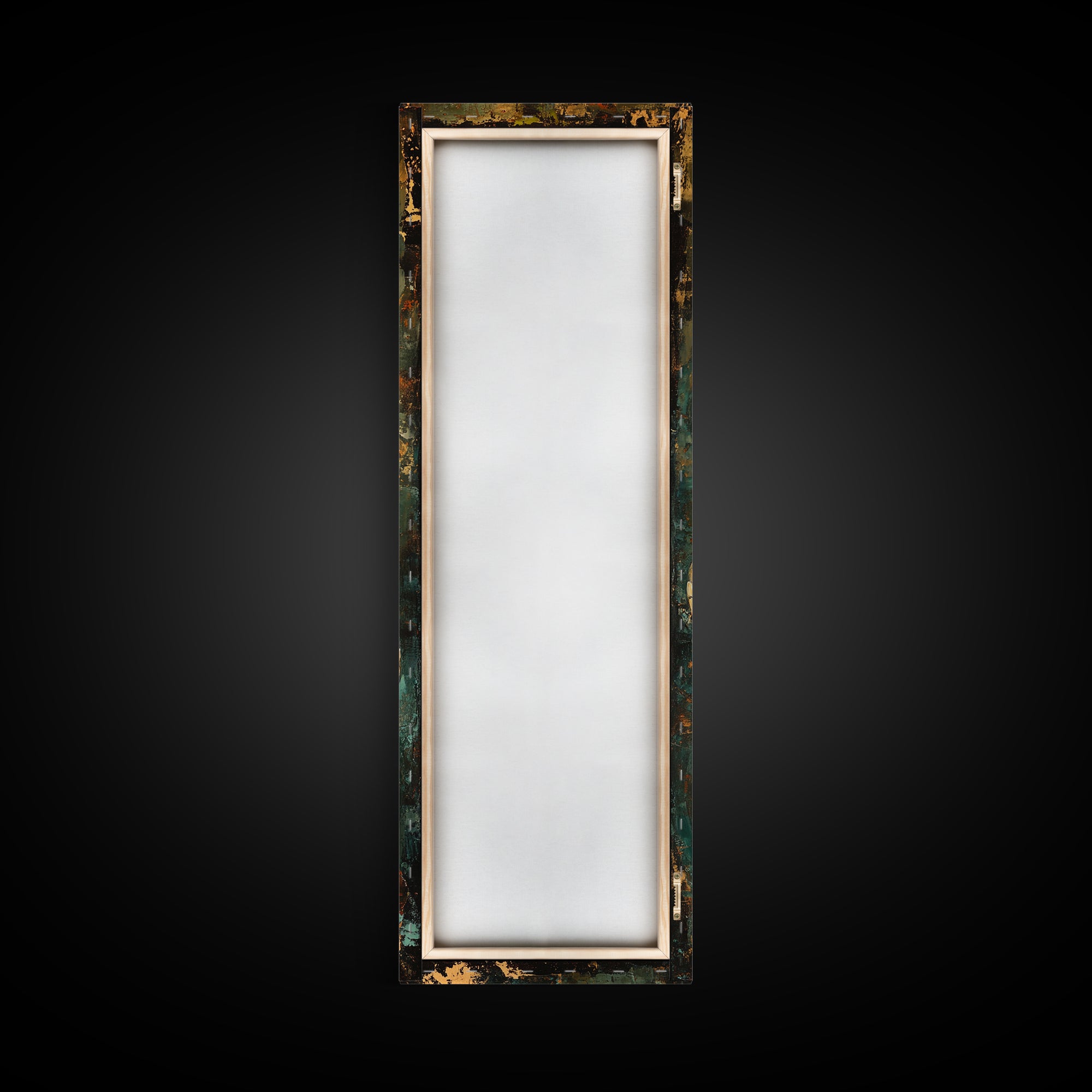 Coiled Snake, Wildlife Painting, Moody Art, Rustic Decor, Extra Wide Art, Above Sofa Art, Living Room Art, Framed Canvas Print