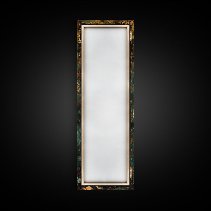 Coiled Snake, Wildlife Painting, Moody Art, Rustic Decor, Extra Wide Art, Above Sofa Art, Living Room Art, Framed Canvas Print