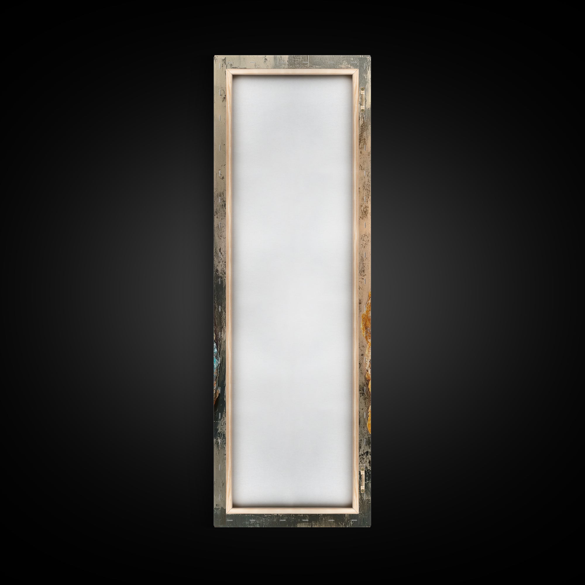 Amethyst Geode, gemstone painting, sacred geometry wall art, boho art, teal wall art, wabi sabi art, Canvas Print, zen wall art