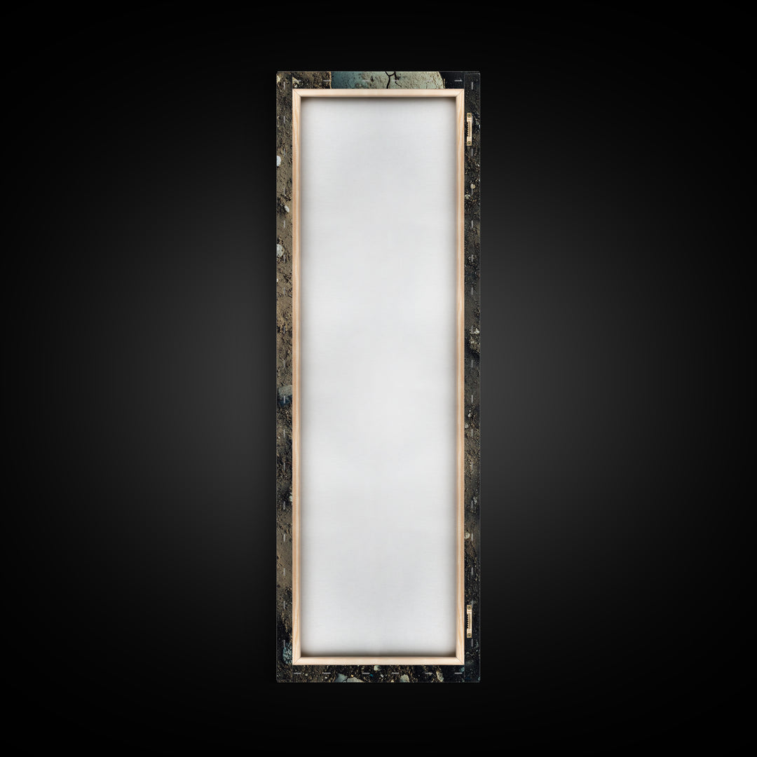 Cracked Earth, Textured Art, Wabi Sabi Art, Canvas Print, Geometric Wall Art, Abstract Landscape, Earth Tones