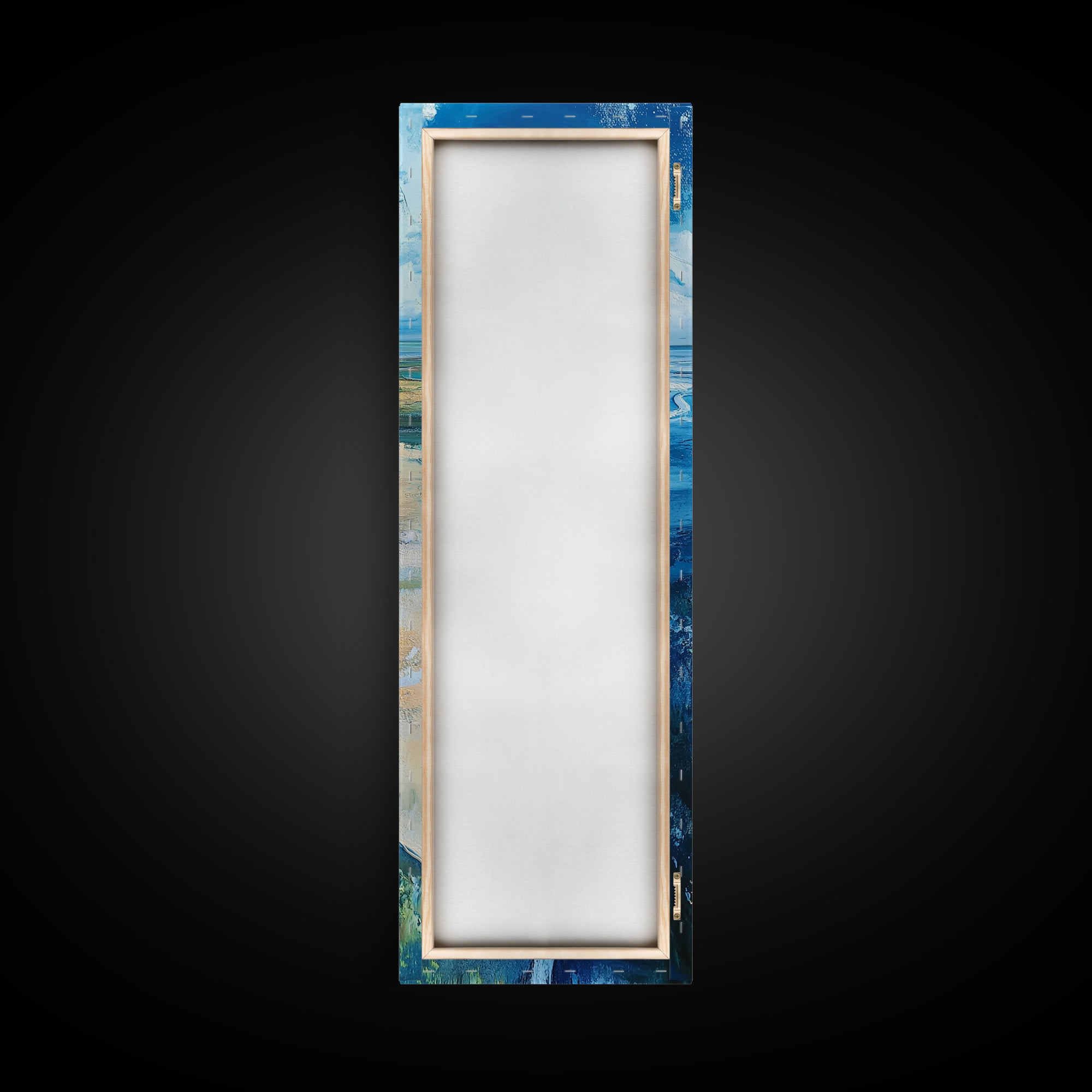 Coastal Shore, coastal landscape art, framed canvas print, Ireland painting, beach art, nautical decor, panoramic painting