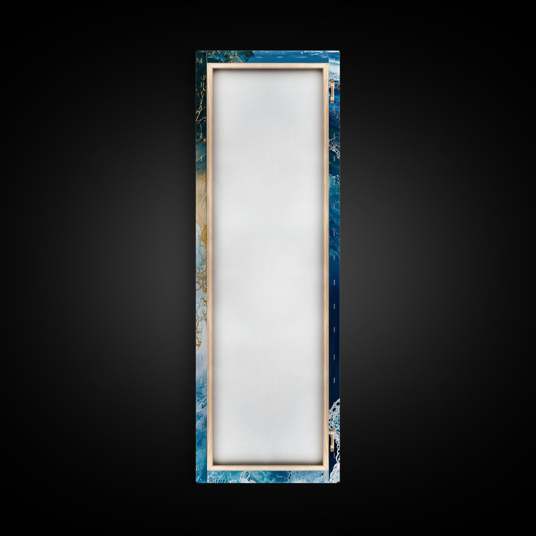 Abstract Ocean Painting, Nautical Wall Art, Coastal Wall Art, Seascape Painting, Blue and Green Wall Art, Canvas Print, Gift Idea