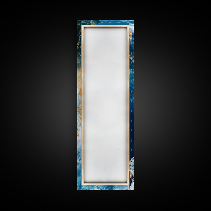 Abstract Ocean Painting, Nautical Wall Art, Coastal Wall Art, Seascape Painting, Blue and Green Wall Art, Canvas Print, Gift Idea