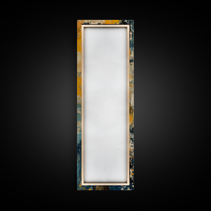 Abstract Bird Art, Coastal Wall Art, Nautical Decor, Bird Art Print, Framed Canvas Print, Rustic Wall Art,  Vertical Wall Art