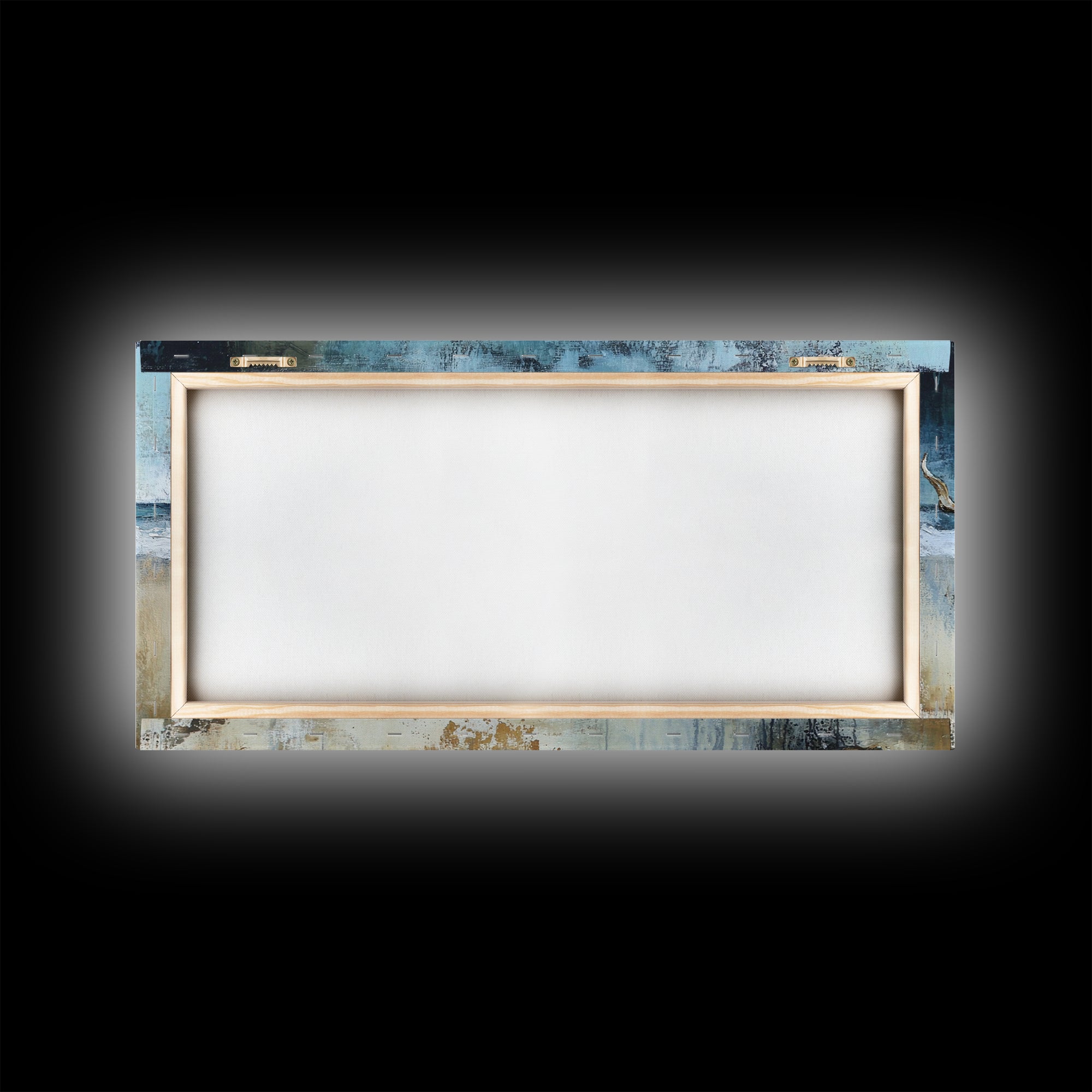 Driftwood Beach, Coastal Landscape Art, Nautical Wall Art, Seascape Painting, Blue and Green Wall Art, Framed Canvas Print, Coastal Decor