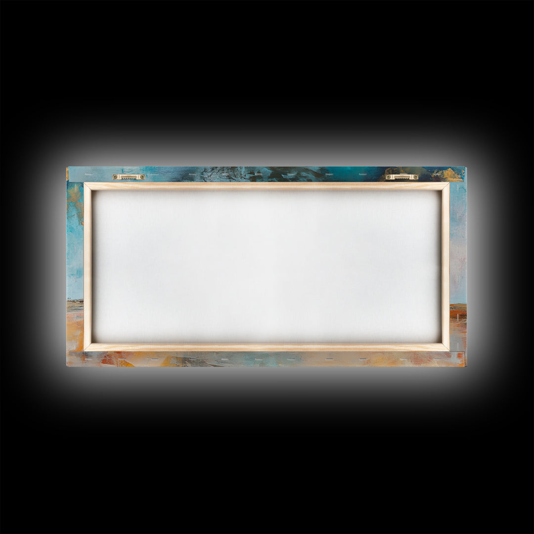 Abandoned Cabin Art, Rustic Wall Art, Moody Art, Western Landscape Painting, Framed Canvas Print, Extra Wide Art, Living Room Art