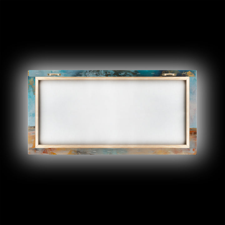 Abandoned Cabin Art, Rustic Wall Art, Moody Art, Western Landscape Painting, Framed Canvas Print, Extra Wide Art, Living Room Art